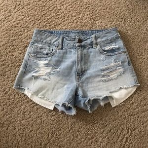 American Eagle denim distressed shorts!